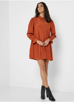 GLAMOROUS Tiered Shirt Dress  - Image 4