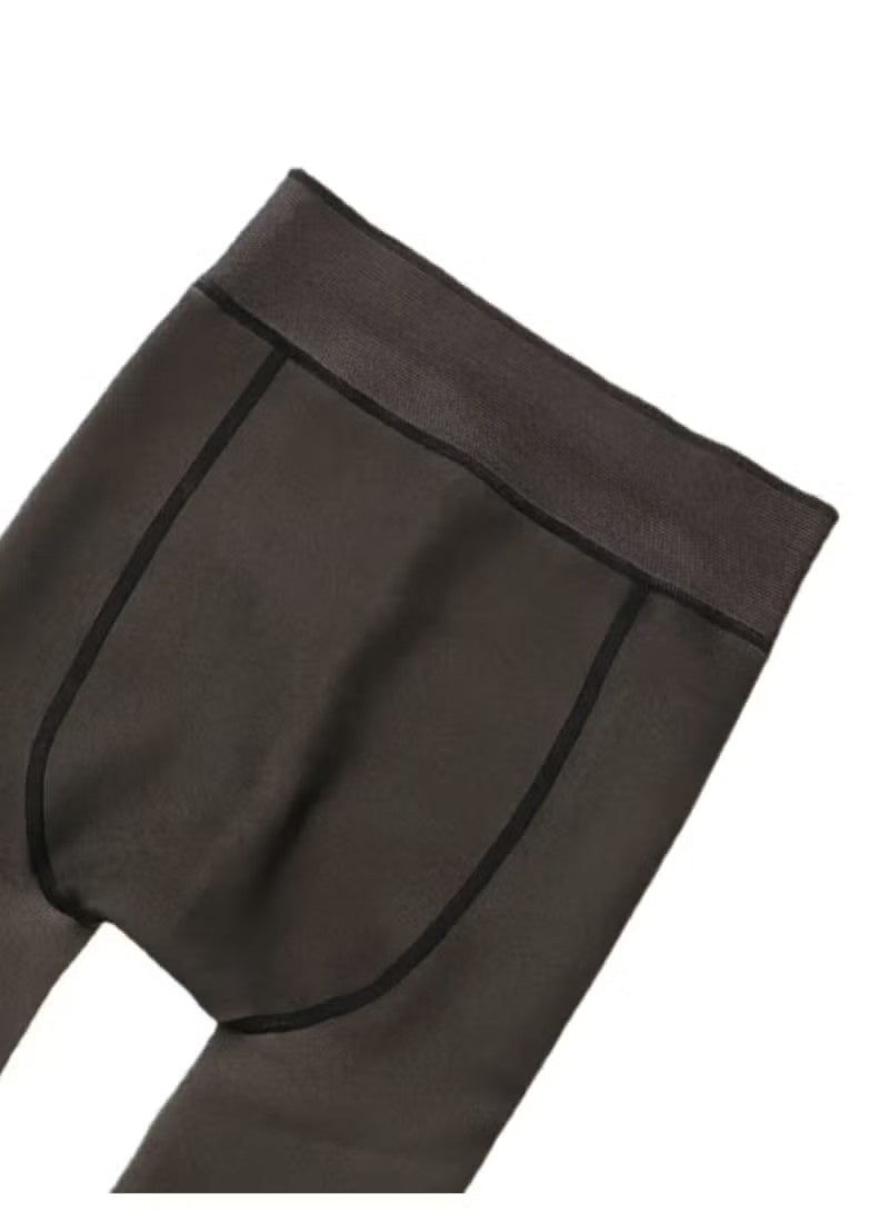 يوجي عالية الخصر Ripstop مزيفة Sheer الجوارب - Image 2