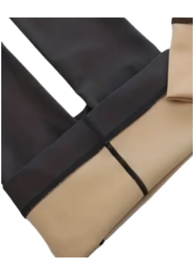 يوجي عالية الخصر Ripstop مزيفة Sheer الجوارب - Image 3