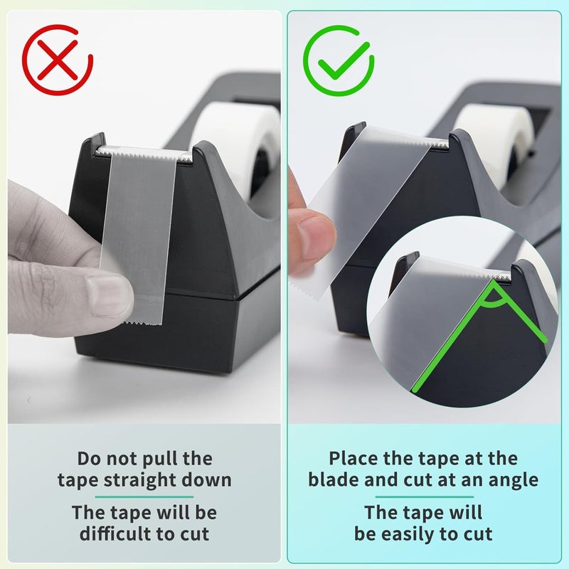 OWLKELA - 6 Rolls Matte Tape, Tape Refills for Dispenser, Invisible, Foggy Translucent Wrapping Tapes, All-Purpose Glossy Tapes for Office, Home, School, 0.7 in x 1000 Inches - Image 3