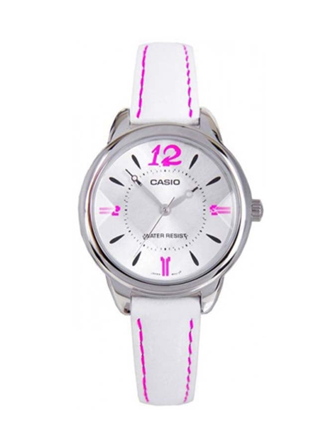 CASIO Round Shape Leather Wrist Watch LTP-1387L-7BDF - 31 Mm 