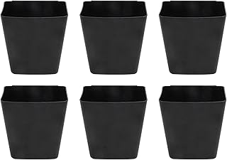 BOMKEE Hanging Cup Holder, 6 Pack Rolling Cart Accessories Hanging Storage Basket Pencil Holder Makeup Organizers - Image 1