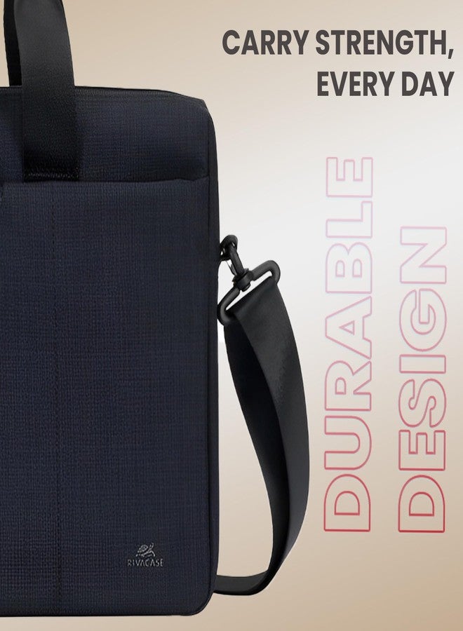 RIVACASE Biscayne 8325 Laptop Bag 14 Inches Waterproof Compact Shoulder Bag for Notebooks Durability for both Versatility and Style Briefcase for Macbook, Professional Bag for Business, Work, Travel - Image 4