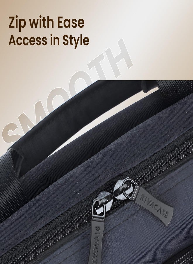 RIVACASE Biscayne 8325 Laptop Bag 14 Inches Waterproof Compact Shoulder Bag for Notebooks Durability for both Versatility and Style Briefcase for Macbook, Professional Bag for Business, Work, Travel - Image 5