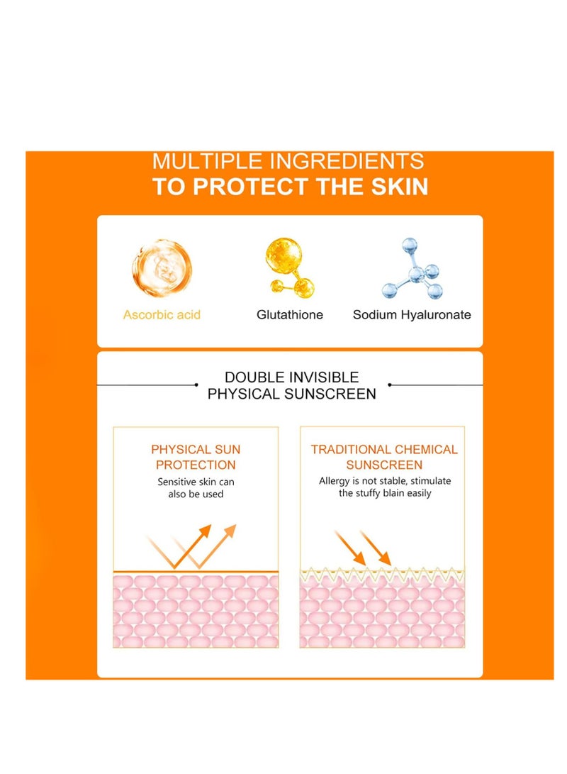 Disaar Refreshing Sunblock Sunscreen Cream SPF 90 Clear 80ml - Image 3