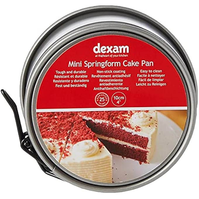 Dexam Nonstick Mini cake pan Carbon steel 10cmx 10cm x4cm - Image 4
