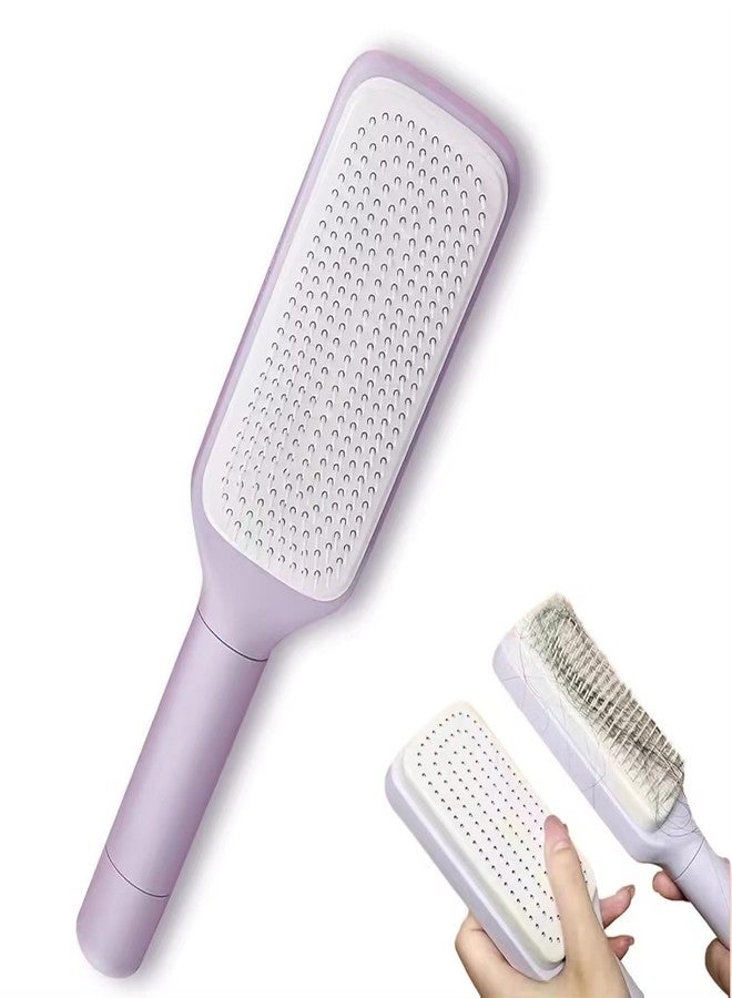 Celvee Self-Cleaning Anti-Static Massage Comb, 4-in-1 Hairbrush for Smooth Tangle-Free Hair, Hair Brushes for Women (multicolor) - Image 1