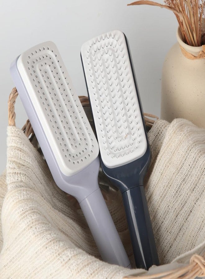 Celvee Self-Cleaning Anti-Static Massage Comb, 4-in-1 Hairbrush for Smooth Tangle-Free Hair, Hair Brushes for Women (multicolor) - Image 3