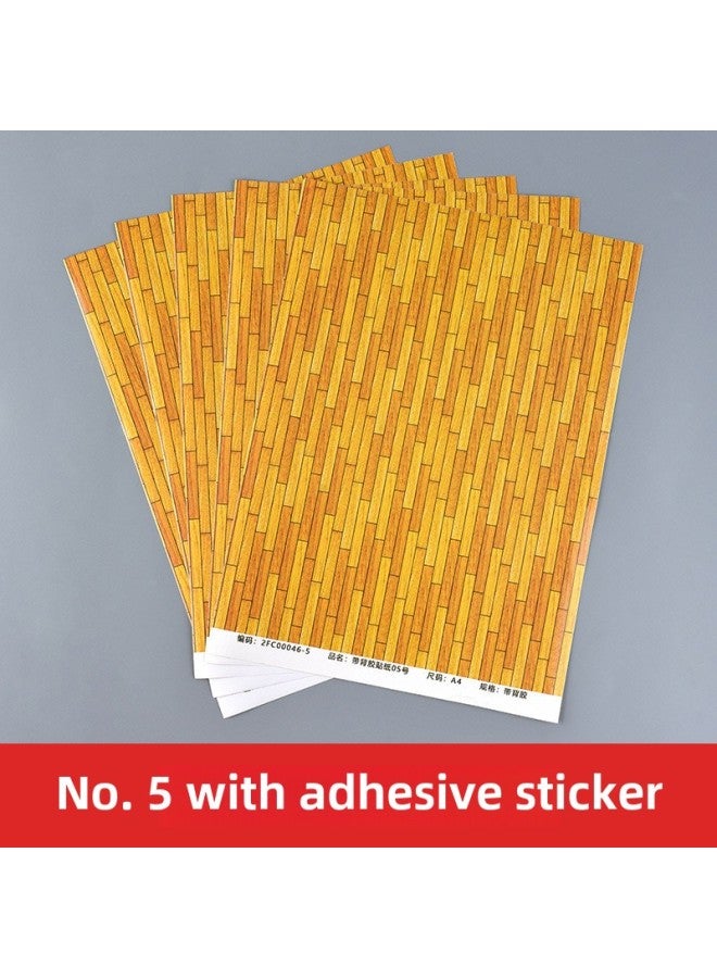 DIY Handmade Architectural Sand Table Model Scene Material With Adhesive Sticker Indoor And Outdoor Floor Wallpaper Self-adhesive Wallpaper-Color:With Adhesive Sticker No. 5 1  - Image 1