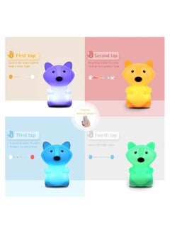 Generic Kids Night Light Fox Silicone Nursery for Baby and Toddler Squishy Room Animal Lights Girls Boys Kawaii Lamp Cute Lamps Bedroom  - Image 5