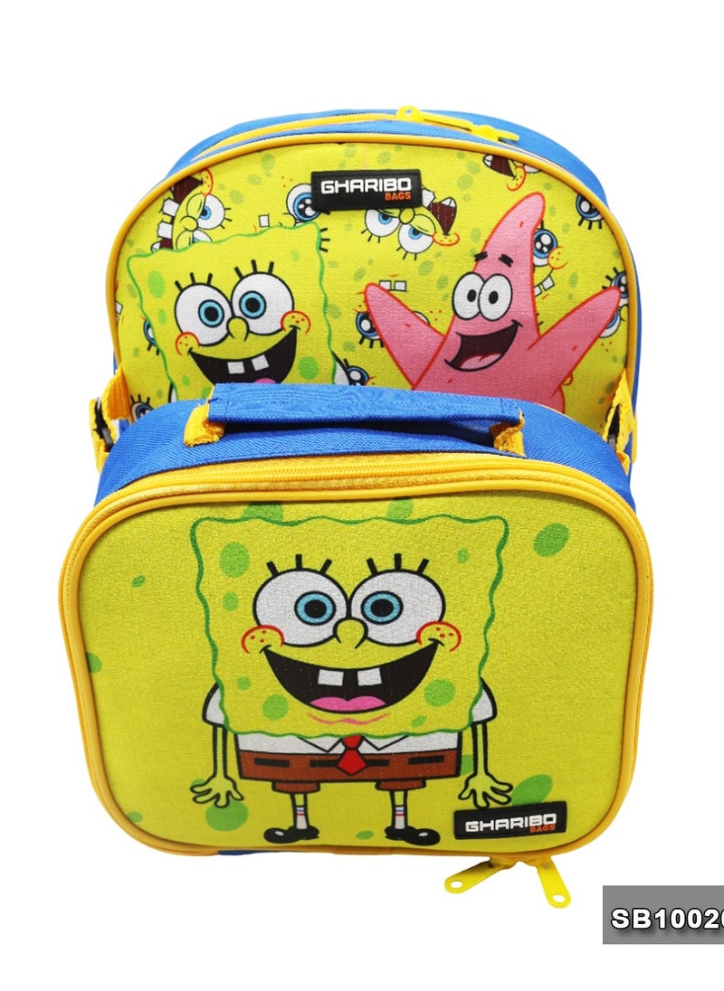 Gharibo Bags School backpack with lunch bag Size 12 SpongBob  - Image 2