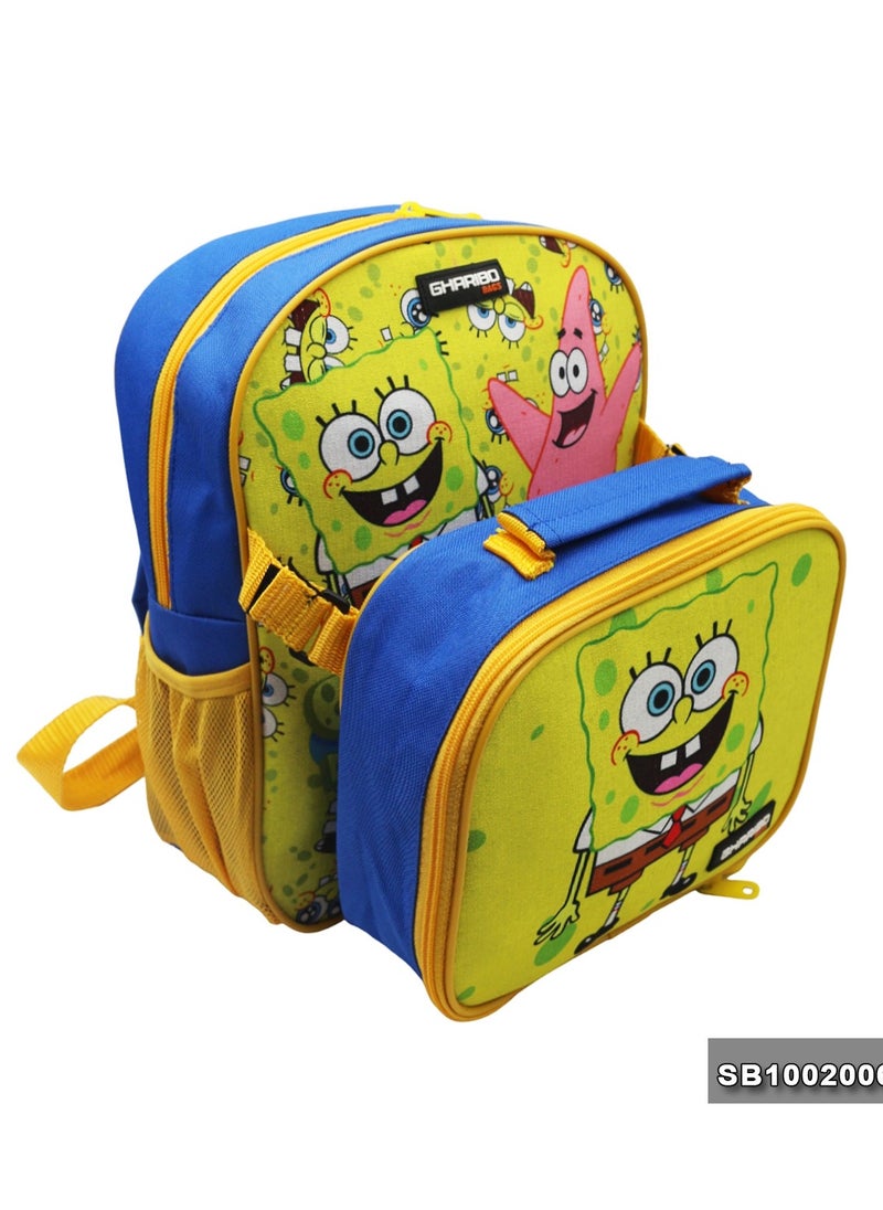 Gharibo Bags School backpack with lunch bag Size 12 SpongBob  - Image 3