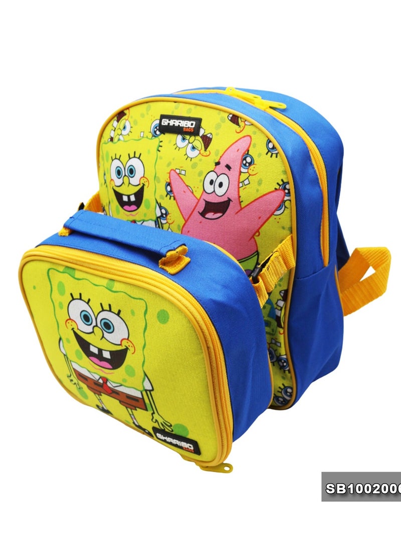 Gharibo Bags School backpack with lunch bag Size 12 SpongBob  - Image 4