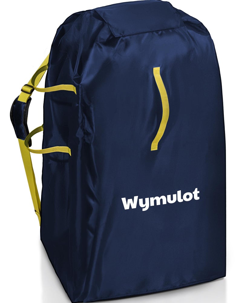 wymulot Large Stroller Bag for Airplane Waterproof Stroller Travel Bag Gate Check Stroller Bag for SingleDouble Stroller Travel Bag with Handle and Drawstring Closure Stroller Cover Blue - Image 2