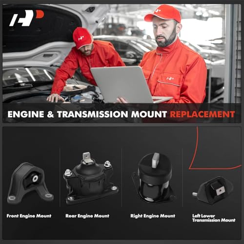 A-Premium 4PCS Engine Motor Mount and Transmission Mount Set Compatible with Honda Accord 2008-2012 & Acura TSX 2009-2014, 2.4L, Manual Transmission, Replace# 50820TA0A01 - Image 2