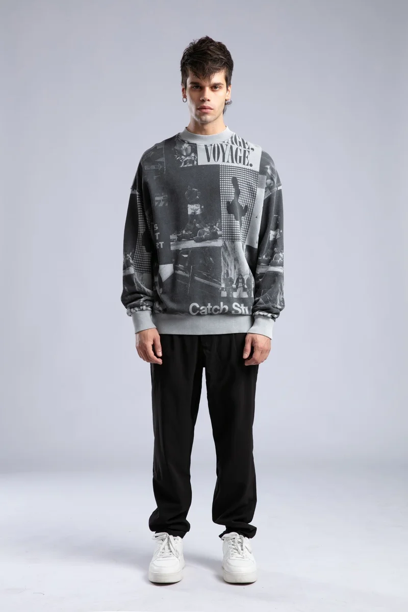 Catch Printed Sweatshirt