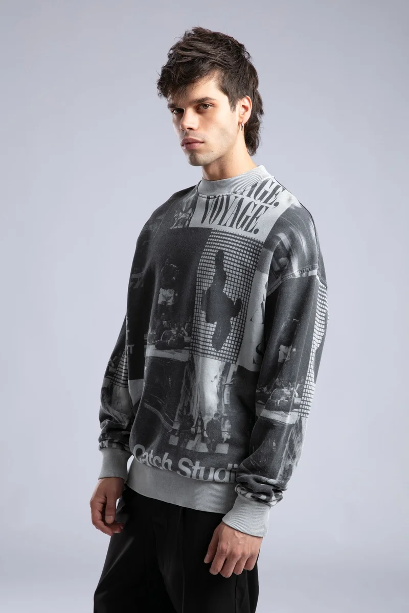 Catch Printed Sweatshirt
