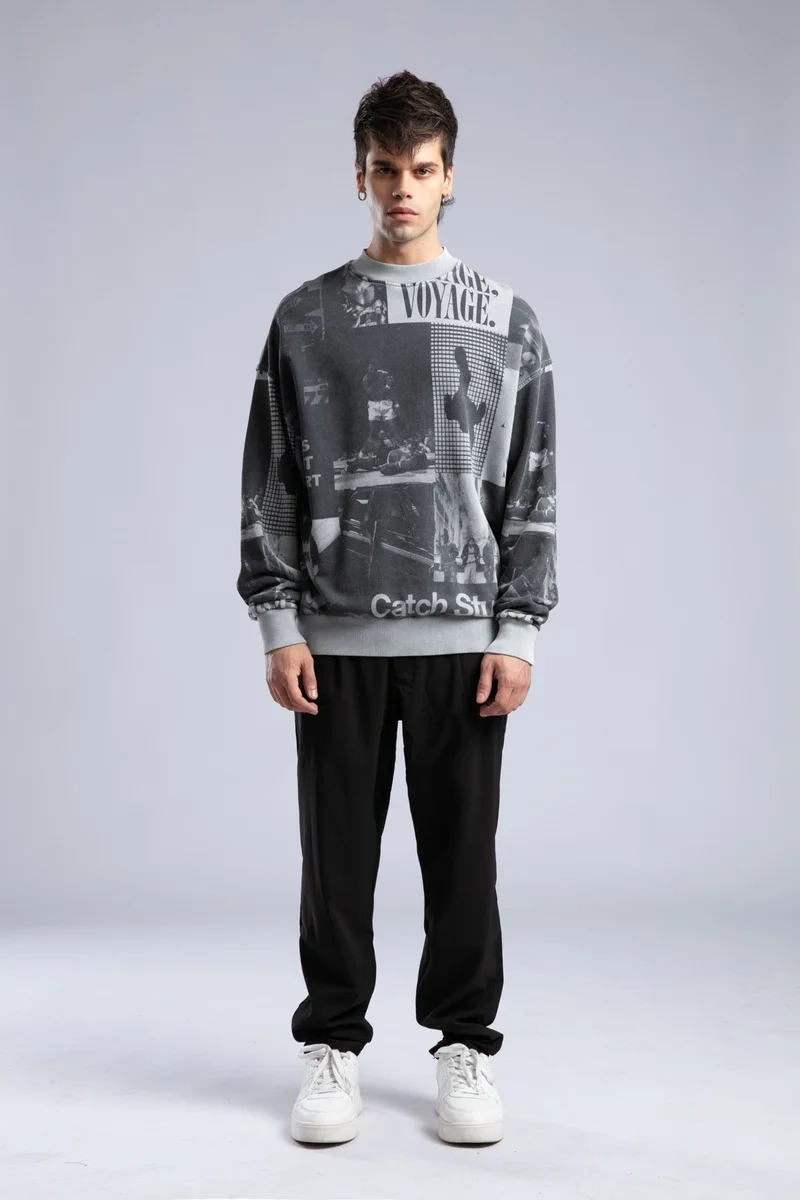 Catch Printed Sweatshirt