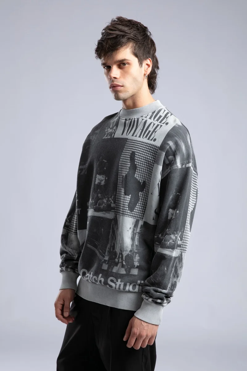 Catch Printed Sweatshirt