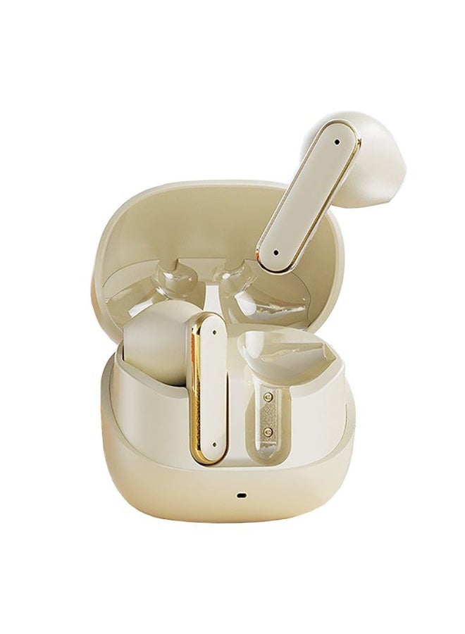 Sports Bluetooth Headphones with Digital Display, Noise Cancellation, Long Battery Life, In-Ear Gaming Wireless Headphones, Heavy Bass, True Wireless Earbuds, ENC, Clear Calls, Lightweight Earphones, IPX5 Waterproof, Apricot - Image 1