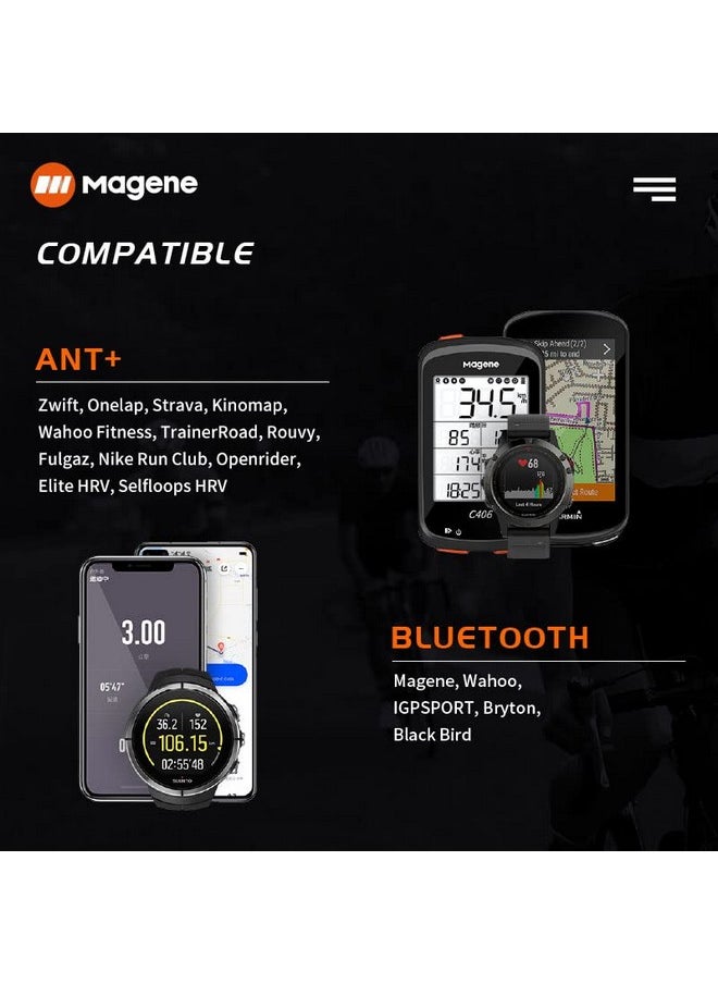 MAGENE - H64 Heart Rate Monitor Heart Rate Sensor Chest Strap Protocol Ant+ Bluetooth Compatible With Ios Android Apps (New H64) - Image 1