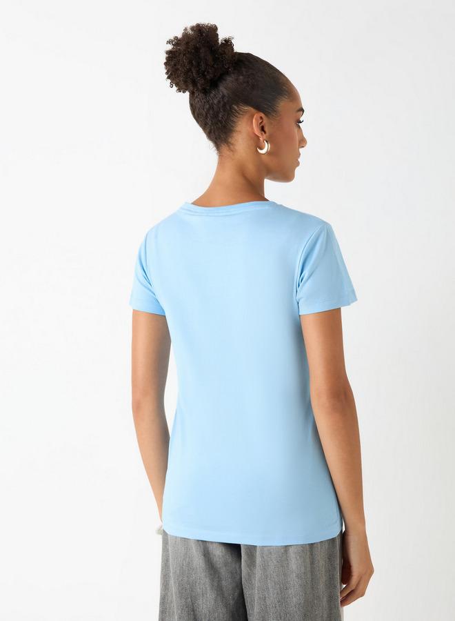 SP Characters Looney Tunes Print Crew Neck T-shirt with Short Sleeves - Image 3