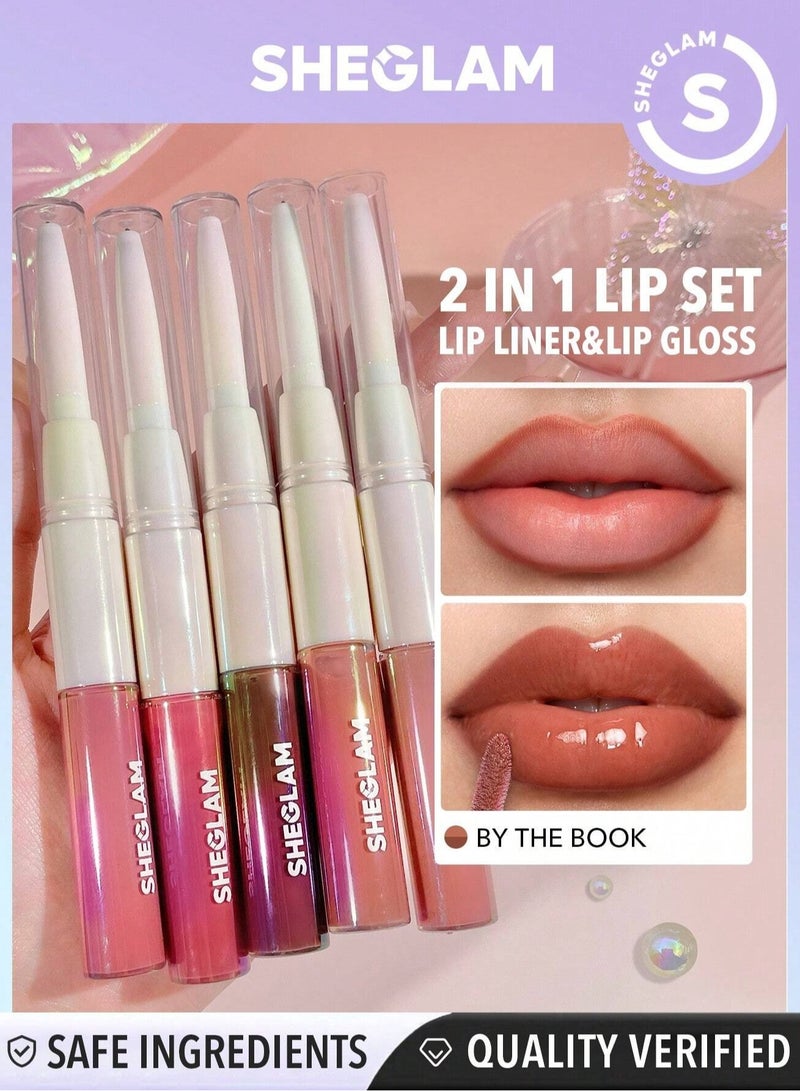 SHEGLAM Lip Rules Liner & Gloss Pen - By The Book By The Book - Image 1