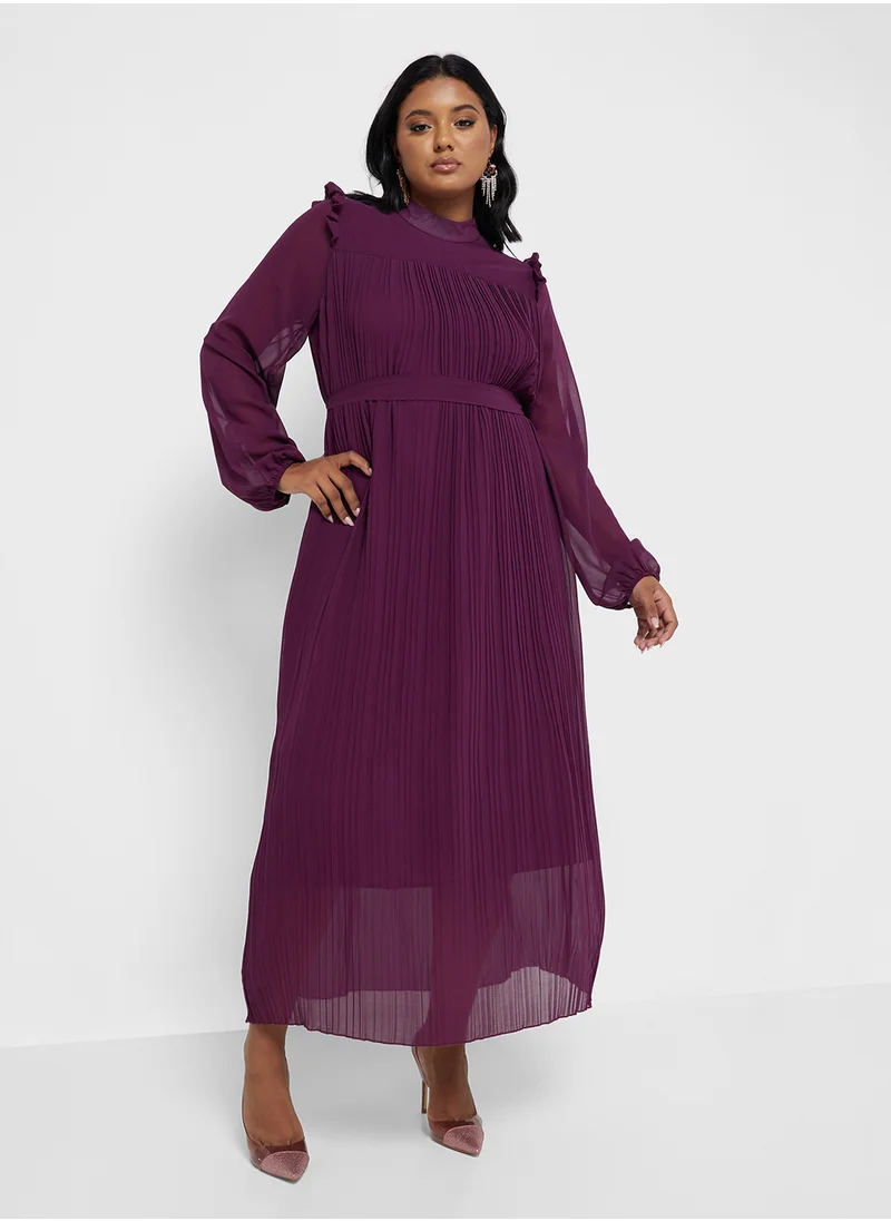 Ella Plus Pleated Shift Dress