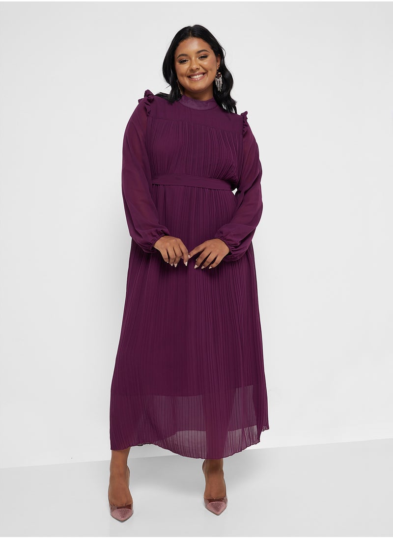 Ella Plus Pleated Shift Dress  - Image 4