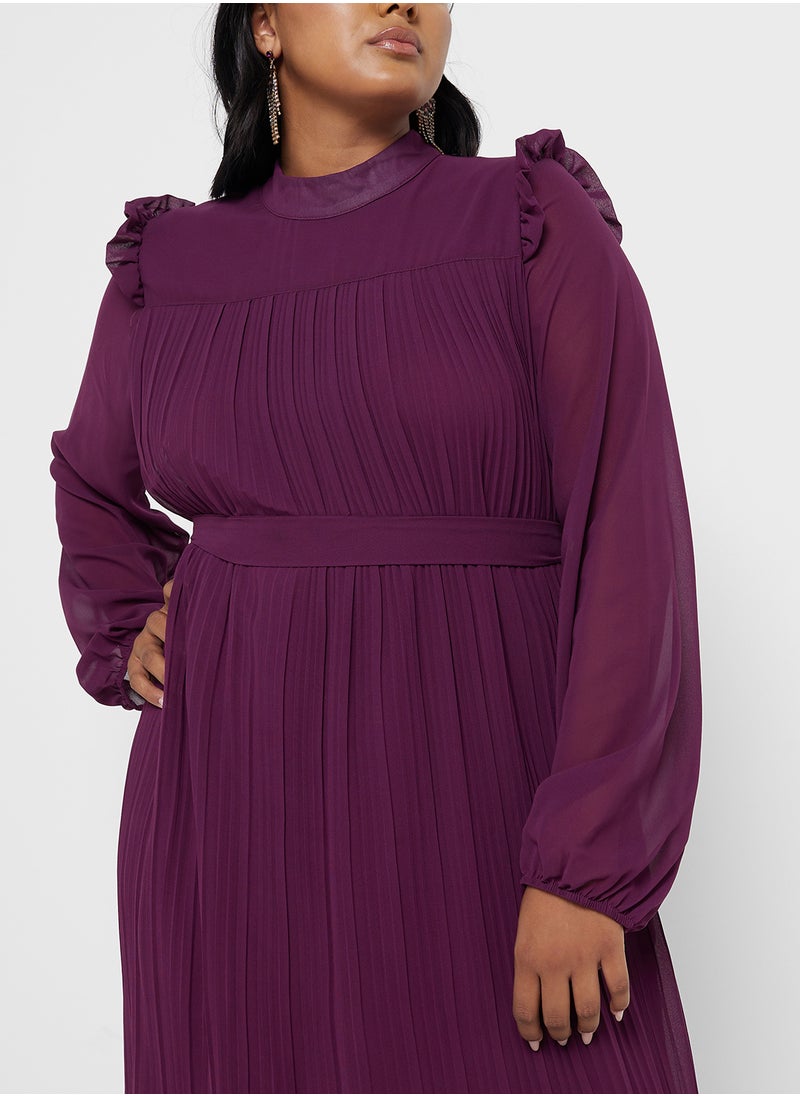Ella Plus Pleated Shift Dress  - Image 3
