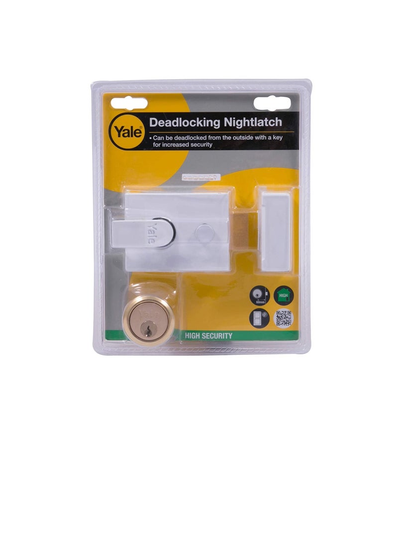 Yale Yale Deadlocking Nightlatch (White)  - Image 3