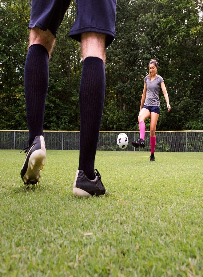 سوف سول جوارب رياضية عالية الأداء من سوف سول لكرة القدم، تصل إلى منتصف الساق، للرجال والشباب (زوجان)، مقاس رجالي من 10 إلى 12.5، لون أزرق ملكي - Image 2