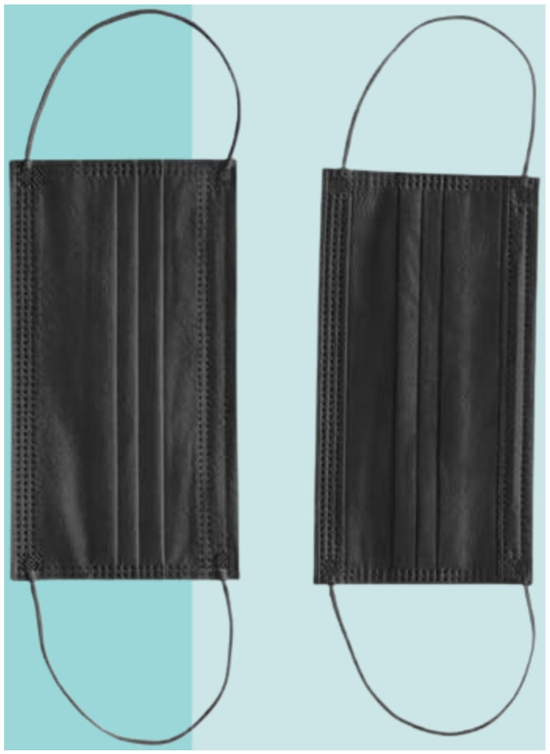 Generic - 50 Pieces Disposable Black Face Masks Set - Image 1