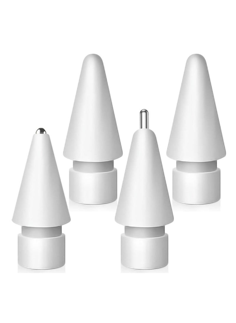 spa luxetique - Upgraded Replacement Tips for Apple Pencil, Metal Tips Set Precise Control for Apple Pencil USB C/ 2nd/ 1st Gen Apple Pen Nib(4 Pack) - Image 1