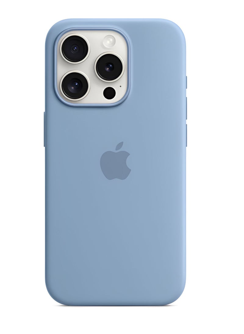 ميدا غطاء سيليكون لهاتف ايفون 15 برو - مع دعم ماج سيف وحماية قوية - Image 4