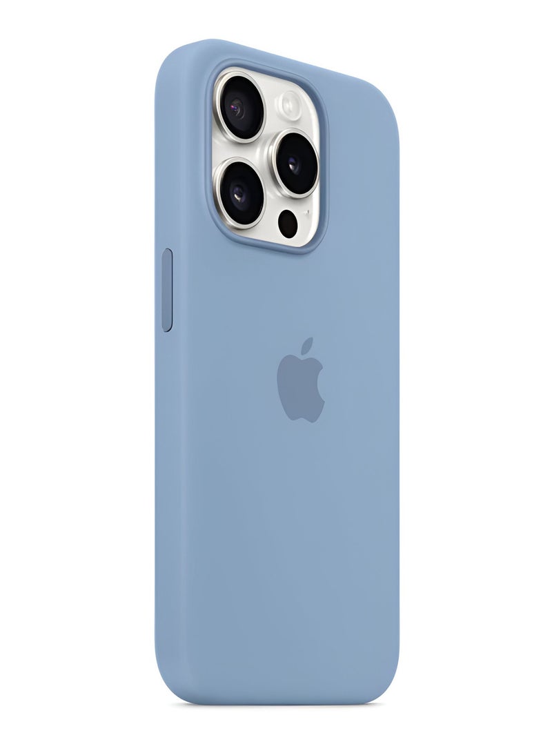 ميدا غطاء سيليكون لهاتف ايفون 15 برو - مع دعم ماج سيف وحماية قوية - Image 5