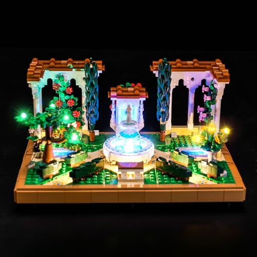 LocoLee Light kit Compatible with Lego Fountain Garden 10359 No Model Only Light LED Lighting Accessories Compatible with Lego Spanish Fountain Garden 10359 Standard Version - Image 1
