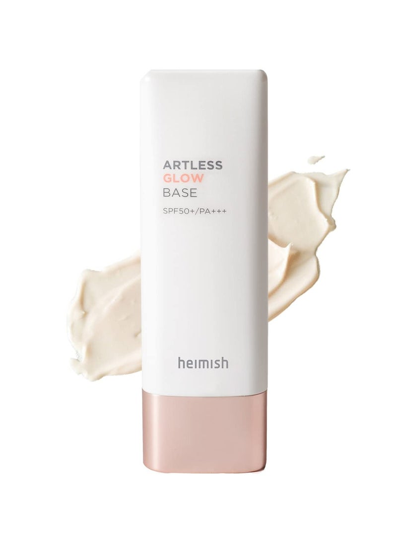 Heimish Heimish Heimish Renewed Artless Glow Base SPF 50+ PA+++ - 40ml | Illuminating Primer with High Sunscreen Protection | Hydrating, Brightening, and Smoothing 