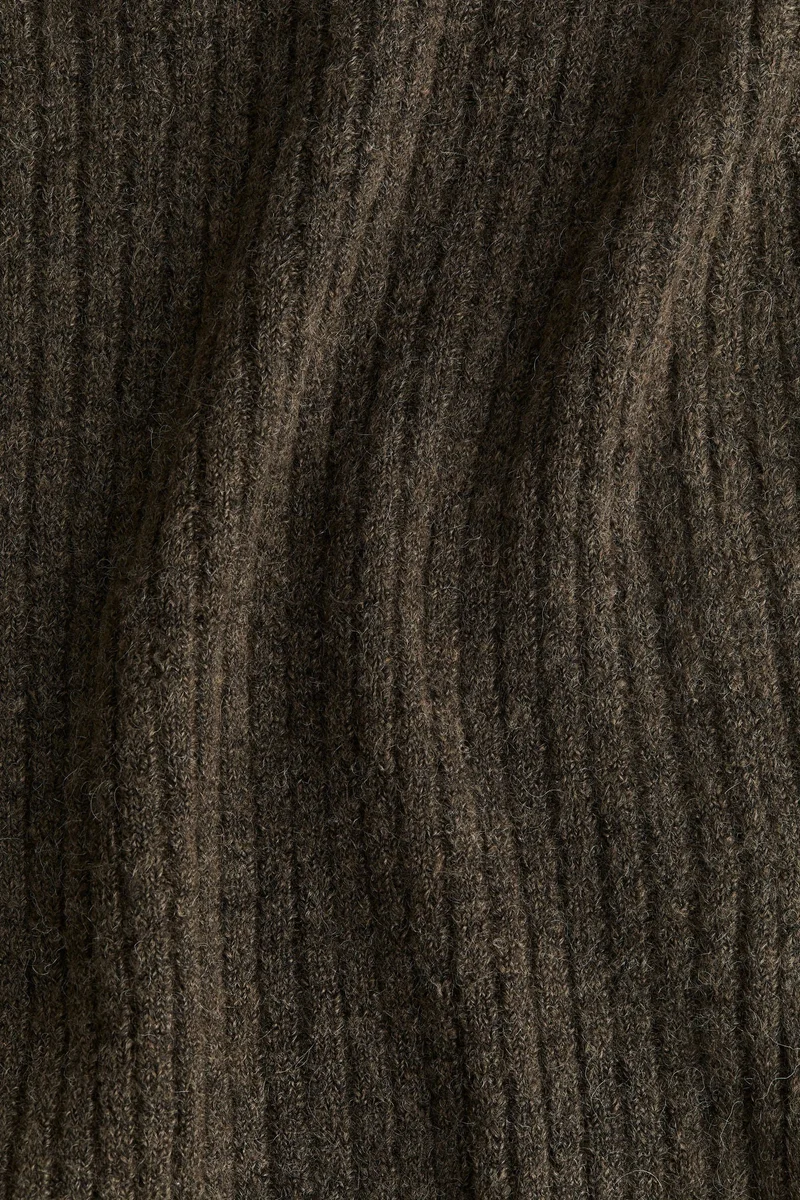 H&M Mama Rib-Knit Polo-Neck Jumper