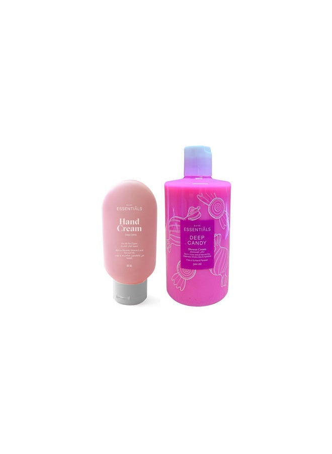 ESSENTIALS Shower Cream Deep Candy & Hand Cream Deep Candy 