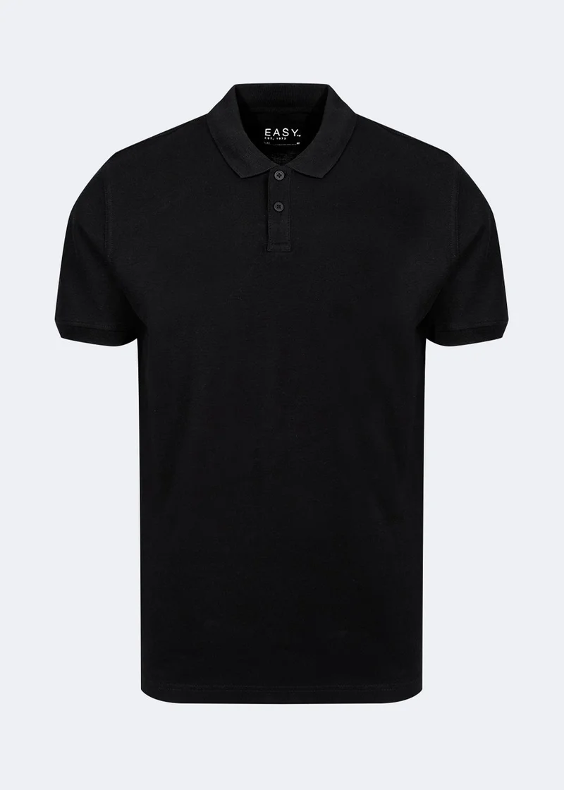 Matalan Black Essential Pique Polo Shirt