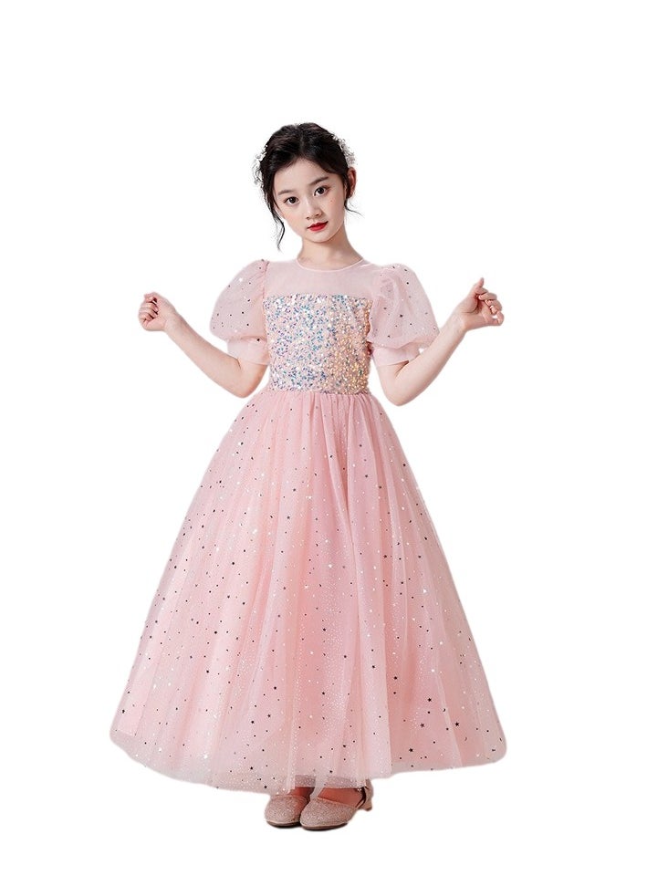 Girls Party Dresses Pink White red Longuette Performance Costume Wedding Activity Dress Host Clothing Princess Long Skirt Summer - pzsku/Z1143A96A18FF229BEB67Z/45/_/1719217515/f57bc2a3-917b-47f5-9dca-b824dd79c20d