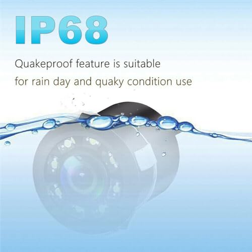 Audio Wheels Dynamic Path Guide Line with 150°Perfect View Angle Design Waterproof Universal 8 LED Lights Always Bright Night Lamp Rear View Car Reverse Camera - Image 5