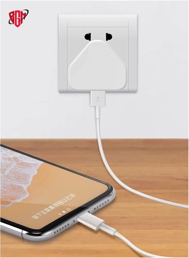 BGM 5V 1A Power Adapter Supply, USB Charger Cable and Plug Compatible for i Phone 5S, 6, 6S, 6 Plus, 6S Plus, 7, 7 Plus, 8, 8 Plus, XS, X, XS Max, 11, XR, i Pod Touch 5G Power  - Image 3