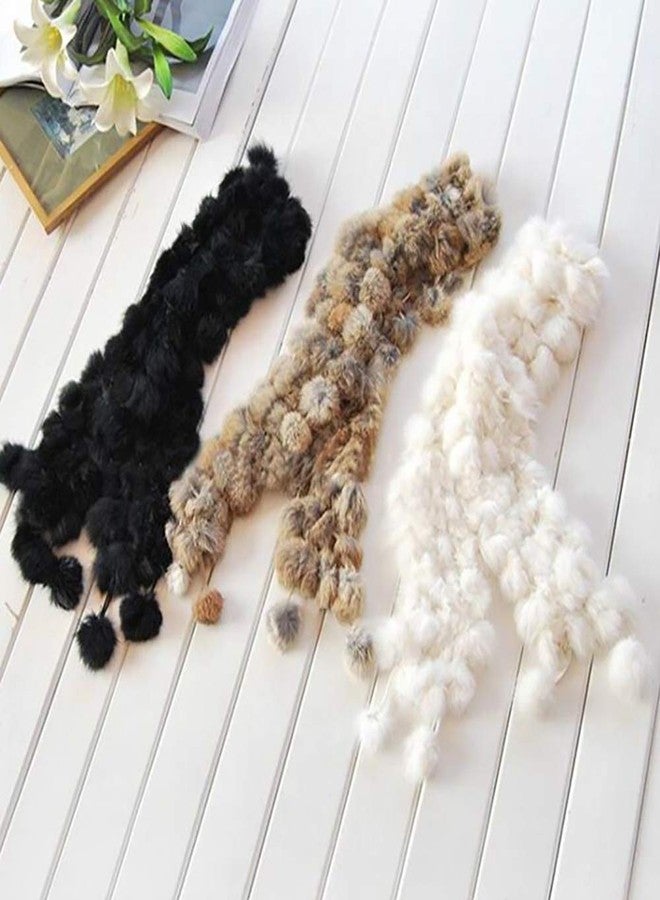 PG6 Real Rabbit Fur Scarf Warm Neck Wrap - Image 5