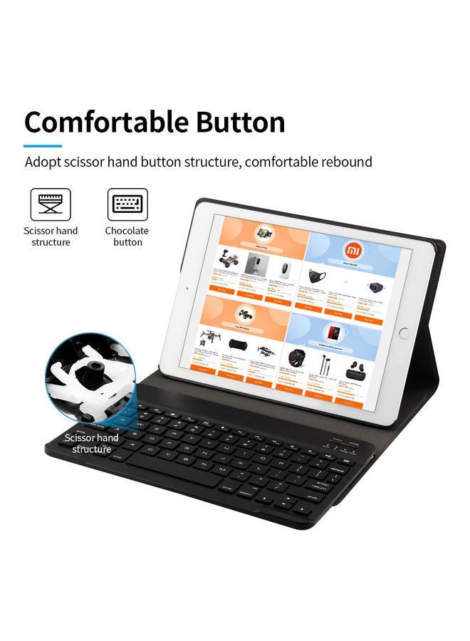 NIBEMINENT Wireless Keyboard Case Blue/Black - Image 2