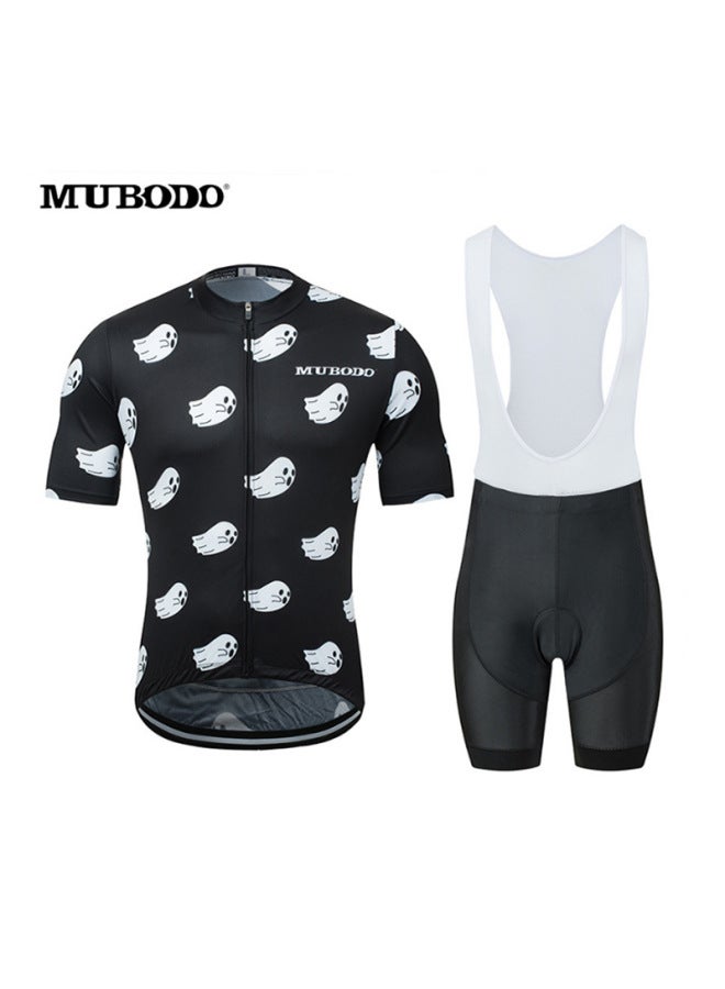 Summer Quick-drying Breathable Fitness Short-sleeved Riding Suit Suit Men's And Women's Moisture-wicking Outdoor Sports Cross-country Suit