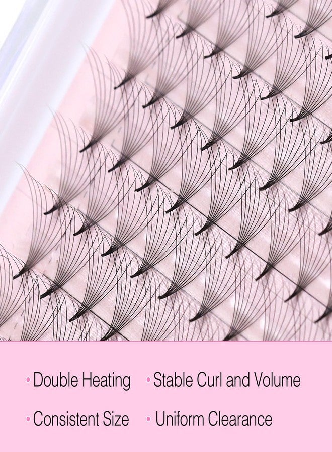 EMEDA 320 Fans Premade Lash Fans Pointy Thin Base XL Boxes Premade Fans Eyelash Extensions Stable D Curl Lash Extension Premade Fans Pre Fanned Volume Lash Extensions (8D-0.07-C-8-15mm) - Image 2