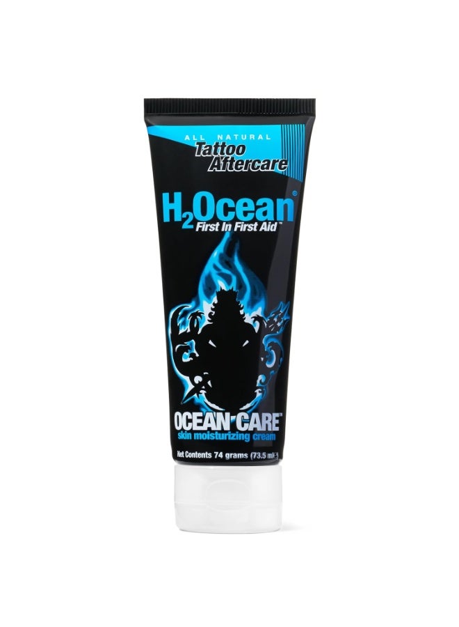 H2Ocean Ocean Care Tattoo Aftercare Lotion – Fragrance & Dye Free Tattoo Moisturizing Cream – Water-Based Vegan Skin Care for New & Old Tattoos – Heals, Revitalizes & Hydrates Tattooed Skin, 2.5oz - Image 1
