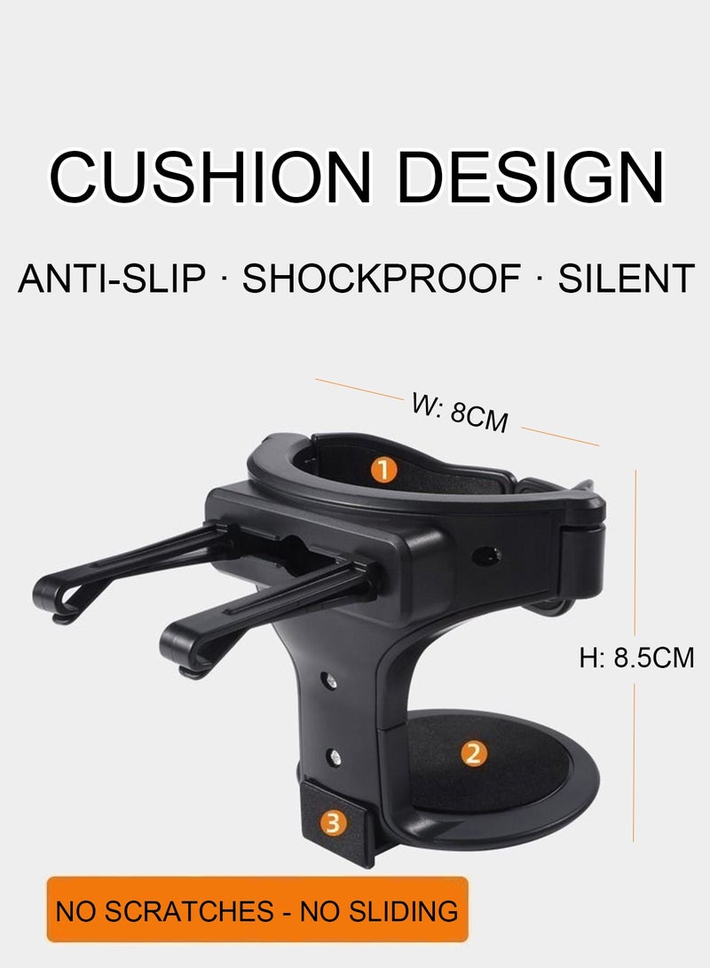 قطعتين حامل أكواب للسيارة, حوامل أكواب عالمية لفتحة التكييف, حامل مشروبات مقاوم للماء للسيارات للقهوة والزجاجة والمشروبات والعصير والشاي - Image 5